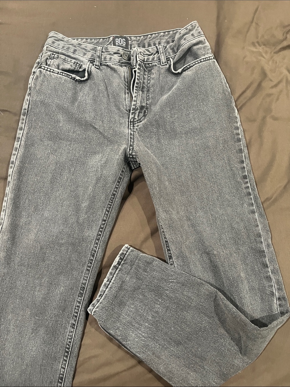 BDG Men's Light Gray Straight Jeans